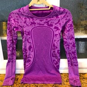 Lululemon long sleeve purple shirt size 2